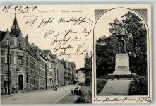 01683 O8255 Nossen 1909 - Kaiserl. Postamt Bismarckstraße Bismarck-Denkmal