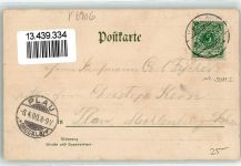 07768 O6906 Kahla , Thür 1900 Lithographie Marktplatz Leuchtenburg Blumenzweig