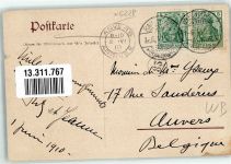 W6228 Rauenthal , Rheingau Weinlese August Winter Wein 1910