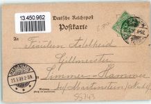 55743 W6581 Hüttgeswasen 1899 Lithographie Erbeskopf Turm 816 m Hirsch Gruss