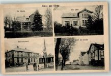 24966 W2393 Sörup - Wohnhaus Dr. Weyhe Villa Dahl Bahnhofshotel Unter den Linden Bahnpoststempel Hamburg