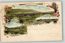38685 W3394 Langelsheim 1898 Gebrauchsspuren Bahnhof Marienhütte Frau Sophien-Hütte Kali-Werk Lithographie