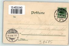 38685 W3394 Langelsheim 1898 Gebrauchsspuren Bahnhof Marienhütte Frau Sophien-Hütte Kali-Werk Lithographie
