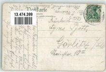 09337 O9270 Hohenstein-Ernstthal Gebrauchsspuren Etablissement zum Sogenhaus Gasthaus Mond Eisenbahn Lok Dampf Lithographie