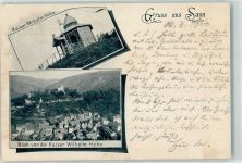 56170 W5413 Sayn 1900 - Kaiser Wilhelm Höhe Burgruine Bahnpoststempel