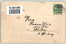 79733 W7883 Tiefenstein 1904 Prägedruck Albthal Auerhahn