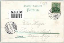 02739 O8719 Walddorf , OL 1900 Lithographie Gashaus Zum Kottmarwald Kottmarberg Ort lt. Stempel