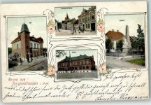 33829 W4807 Borgholzhausen 1910 - Post Freistraße Schule Denkmal