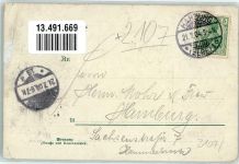21224 W2107 Ehestorf , Kr Harburg 1904 Gebrauchsspuren Wappen Gasthaus Prigge Scheune