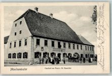 85126 W8071 Münchsmünster 1911 Gebrauchsspuren Gasthaus zur Post Kutsche