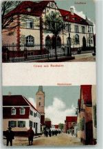 67240 W6712 Bobenheim-Roxheim Gebrauchsspuren Rheinstraße Schulhaus