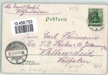 36205 W6443 Sontra 1907 Lithographie Güterzug