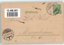 35327 W6314 Ulrichstein 1898 Lithographie Gasthaus Zum Darmstädter Hof