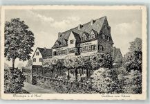 56333 W5406 Winningen , Mosel - Gasthaus zum Schwan Zeichnung