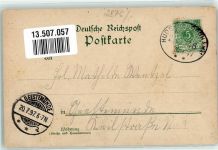 27804 W2876 Berne , Kr Wesermarsch 1897 Lithographie Kückene-Stifung Krankenhaus Marktplatz Kriegerdenkmal Lange Straße Bahnpoststempel