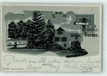 41747 W4060 Viersen 1900 Lithographie Gasthaus Kaisermühle Bahnpost