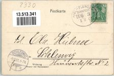 24361 W2333 Groß Wittensee 1901 - Schule Bauernhaus Bahnpost Kiel-Flensburg Zg. 3