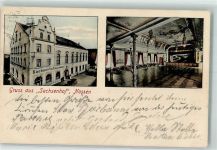 01683 O8255 Nossen 1906 Foto AK Gasthaus Sachsenhof Saal