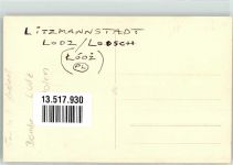 Litzmannstadt Lódz Privatfoto AK Wohnhaus Trümmer Bombe Kriegsschäden Ort handschriftlich