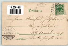 04668 O7240 Grimma 1899 Lithographie Alte und neue Realschule mit Prog.