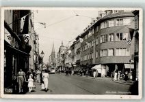 50667 W5000 Köln Kalk 802 - WK II Hauptstraße Hakenkreuzfahnen Straßenbahn