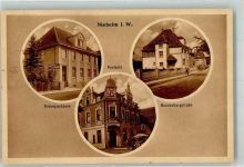 33039 W3493 Nieheim Foto AK Postamt Kreissparkasse Boscheburgsraße