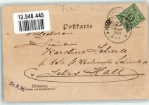 73312 W7340 Deggingen 1900 Gebrauchsspuren Lithographie Wallfahrtskirche Ave-Maria