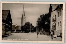 87471 W8968 Durach , Allgäu - Dorfstraße Heilig Geist-Kirche Denkmal