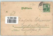 99706 O5400 Sondershausen , Thür 1902 Lithographie Jagdschloß zu Possen Rebhuhn Bärenzwinger Hirsch Denkmal