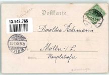 14913 O1700 Jüterbog 1899 Lithographie Stadtkirche Rathaus Damm-Tor Tätzel-Kasten Stauchungen