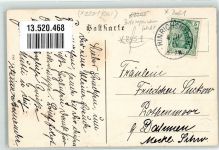 17192 O2061 Hinrichshagen b Waren 1911 - Pfarrgarten Schule Dorfstraße