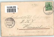 04552 O7200 Borna b Leipzig 1903 Lithographie Zwiebelexpress Rabe Zwiebel