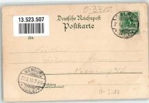 39240 O3310 Calbe 1900 Lithographie Rathaus Denkmal Wasserturm Wilhelmsgarten Kath. Kirche Kaiserl. Postamt Ev. Kirche