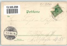 99955 O5822 Bad Tennstedt 1899 Lithographie Osthöfer Tor Bahnhof Gasthaus zum Anker Rathaus Schützenhaus St. Trinitatis-Kirche