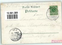 03253 O7981 Doberlug-Kirchhain 1899 Lithographie Schloss Schule Kriegerdenkmal