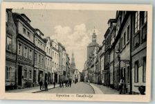 Sprottau Szprotawa 1914 Foto AK Neustrasse Feldpost WK I