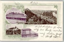 06667 O4850 Weißenfels , Saale 1901 - Bahnhof Schloss