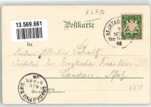 67433 W6730 Haardt an der Weinstraße 1898 Lithographie Etablissement Bauer Haardter Schlößchen Ludwigsbrunnen