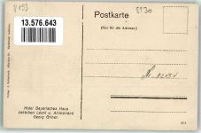 82335 W8137 Leoni , Starnberger See Künstlerkarte Hotel Bayerisches Haus See & Bäder-Hotel am Starnbergersee
