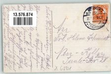 07589 O6501 Lederhose 1917 - Bahnhof Gasthaus Lederhose Schule Kirche Dorfteich