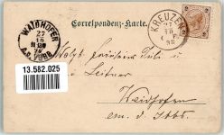 4362 Bad Kreuzen 1898 Foto AK Burg Ruine Kirche