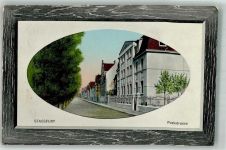 39418 O3250 Staßfurt 1910 Prägedruck Parkstrasse Villen Passepartout