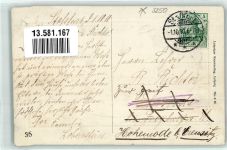 39418 O3250 Staßfurt 1910 Prägedruck Parkstrasse Villen Passepartout