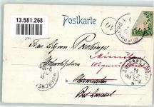 Nr. 10 Ohne Tadel Pickelhaube Militär sign. Thöny + Adelskorrespondenz Simplicissimus 1899 Künstlerkarte