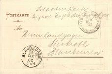 72270 W7292 Ruhestein 1902 Prägedruck Ruhestein Auerhahn
