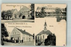15910 O7551 Reichwalde b Luckau, NL - Schloss Bäckerei Gottschlich Hohenzollernsaal Dorfkirche