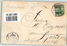 04910 O7904 Elsterwerda 1903 Prägedruck Kriegerdenkmal Reichadler-Wappen Fahnen