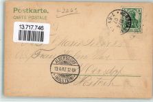 25785 W2249 Nordhastedt 1907 BOAKC Lithographie Windmühle Herrenbekleidungsgeschäft Heim Dorfkirche