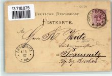 O4850 Weißenfels , Saale Bahnhof Vorläufer 1887 BOAKC