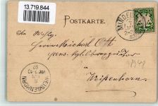 87719 W8948 Mindelheim 1897 BOAKC Vorläufer Druck 1880 - 1889 Lithographie Mindelheim Neujahreskarte
